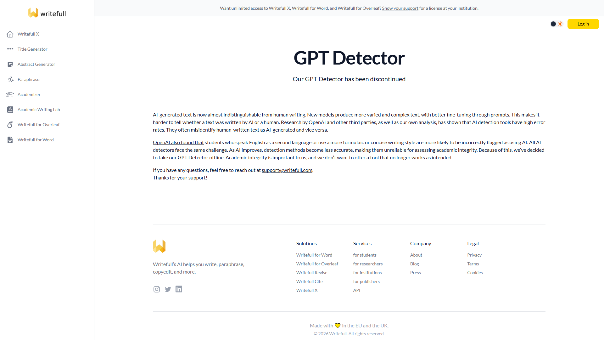 GPT Detector产品截图